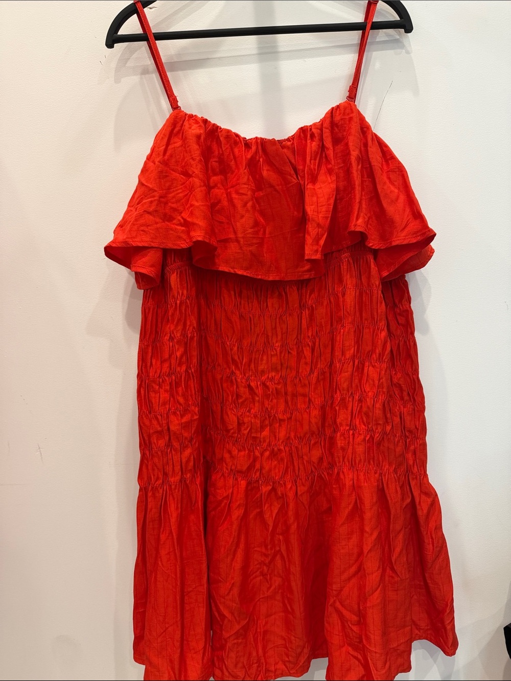 Red Ruffle Sundress - Women's Mini Dress